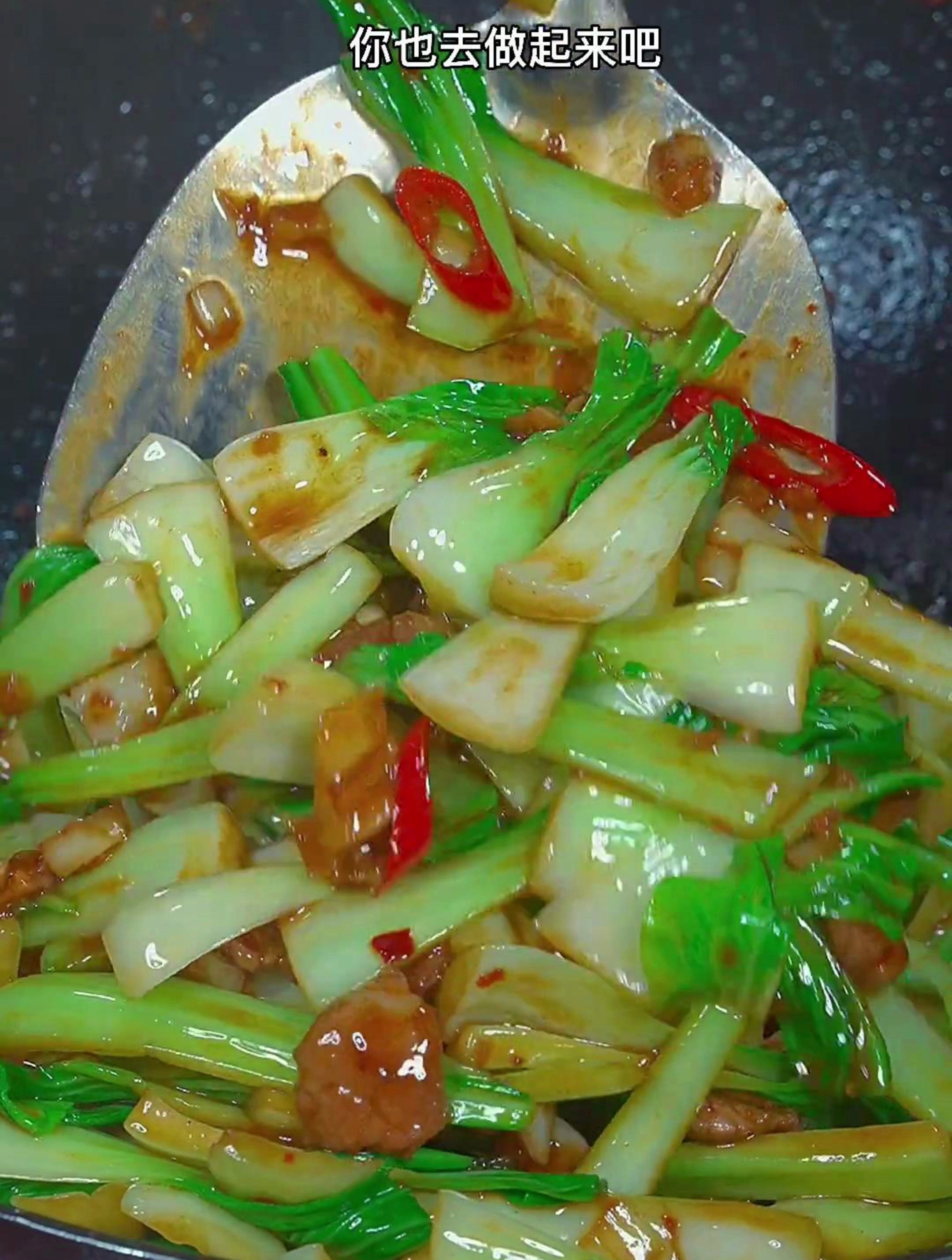 家常版炒小青菜的做法