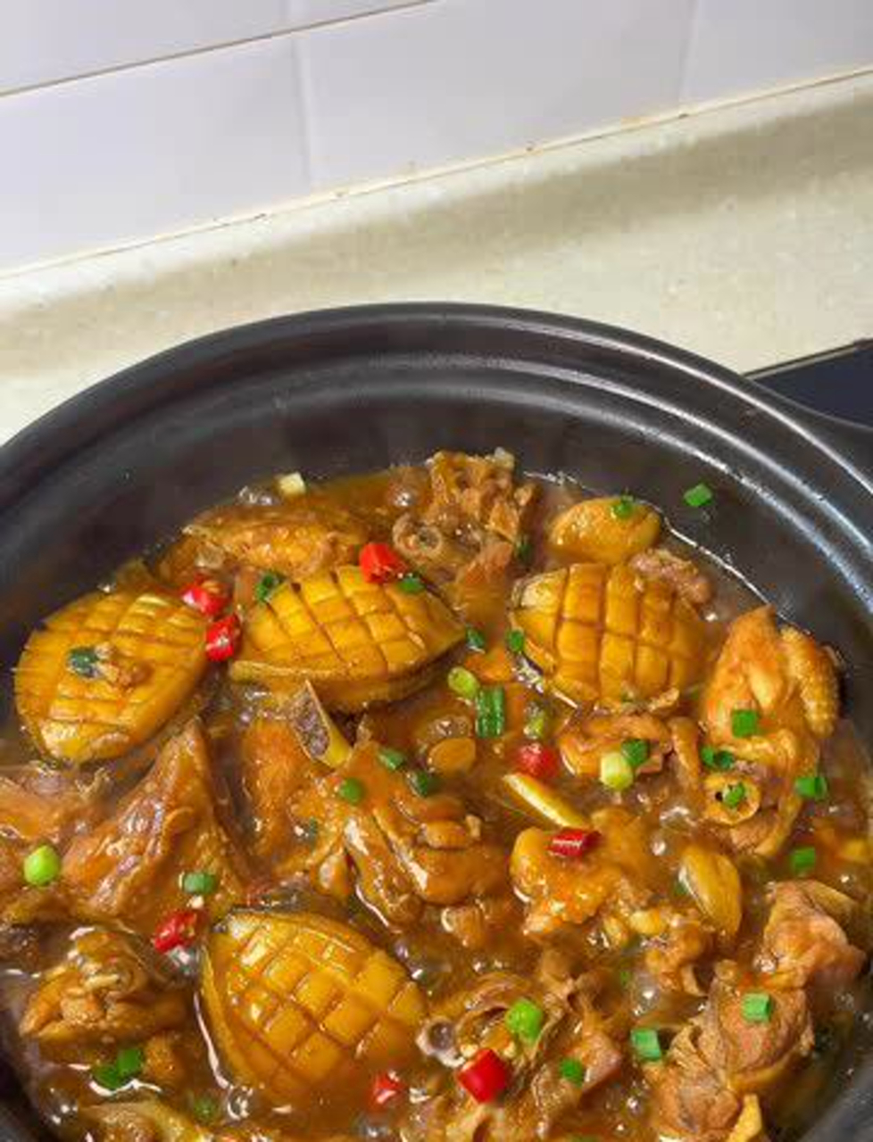 鲍鱼炖鸡,香喷喷的家常美味!