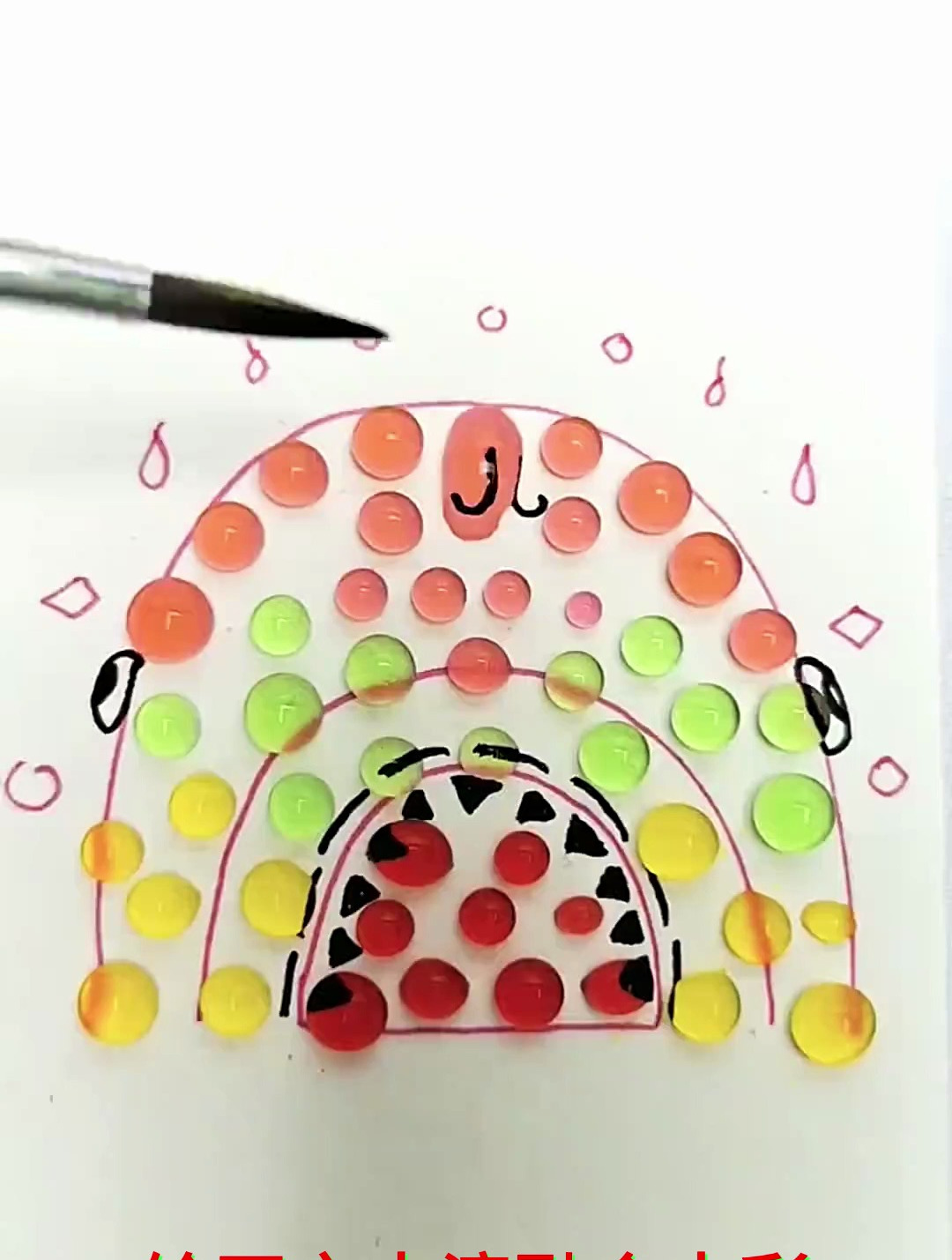 绘画之水滴融合水彩,作品竟然如此逼真惊艳
