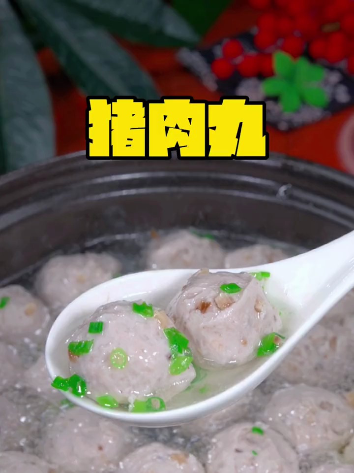 自制肉丸小朋友爱吃的猪肉丸,我从不出去买,自己在家做简单好吃