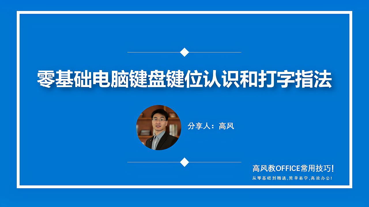 [图]零基础电脑键盘键认识和打字指法，适合成人零基础学习收藏一下吧