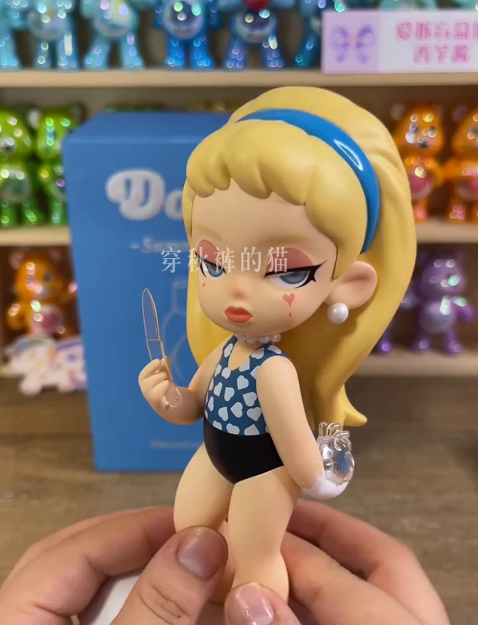 西瓜班小泡芙~桃乐丝招财猫,粉黑搭配超吸睛!