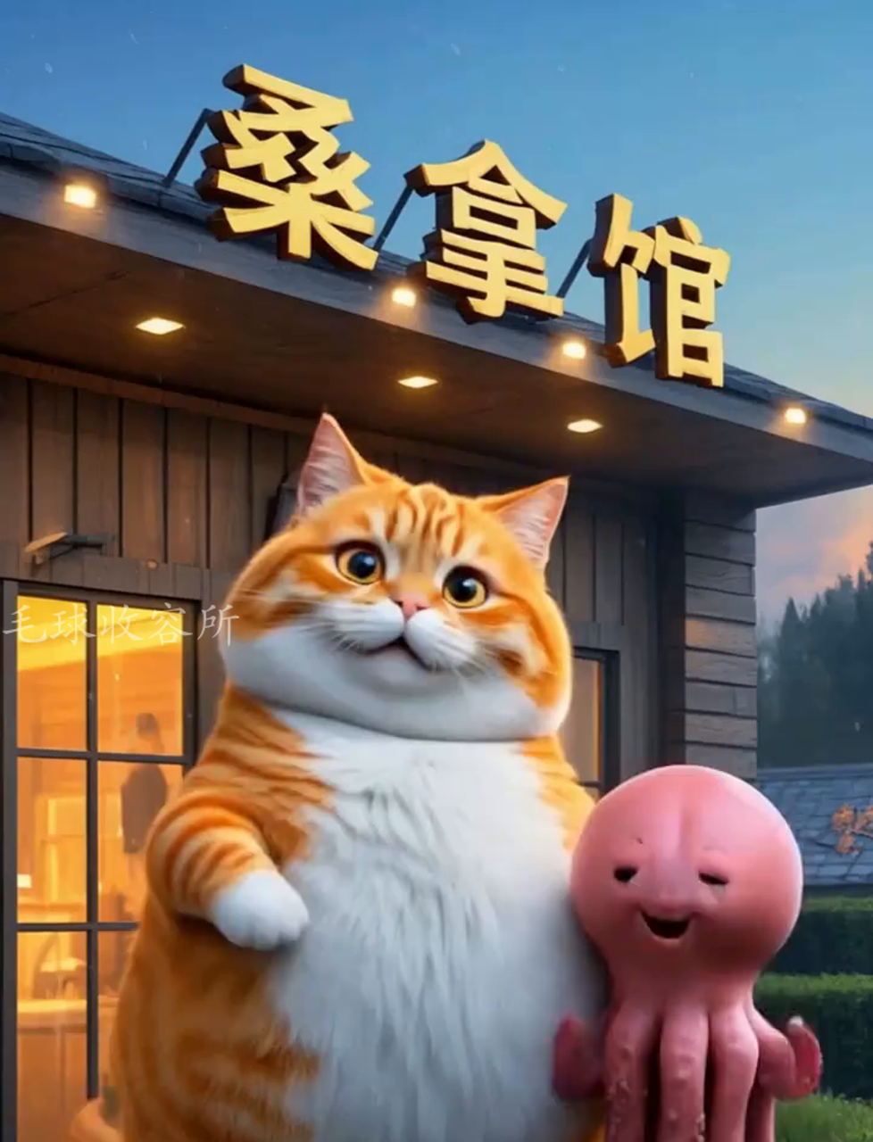 今儿个让鱿鱼哥蒸个汗蒸房,放松一下