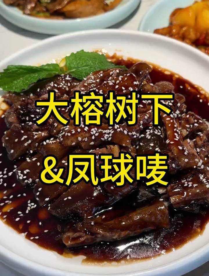 平时都去的顺德菜大榕树下居然和凤球唛联名啦!