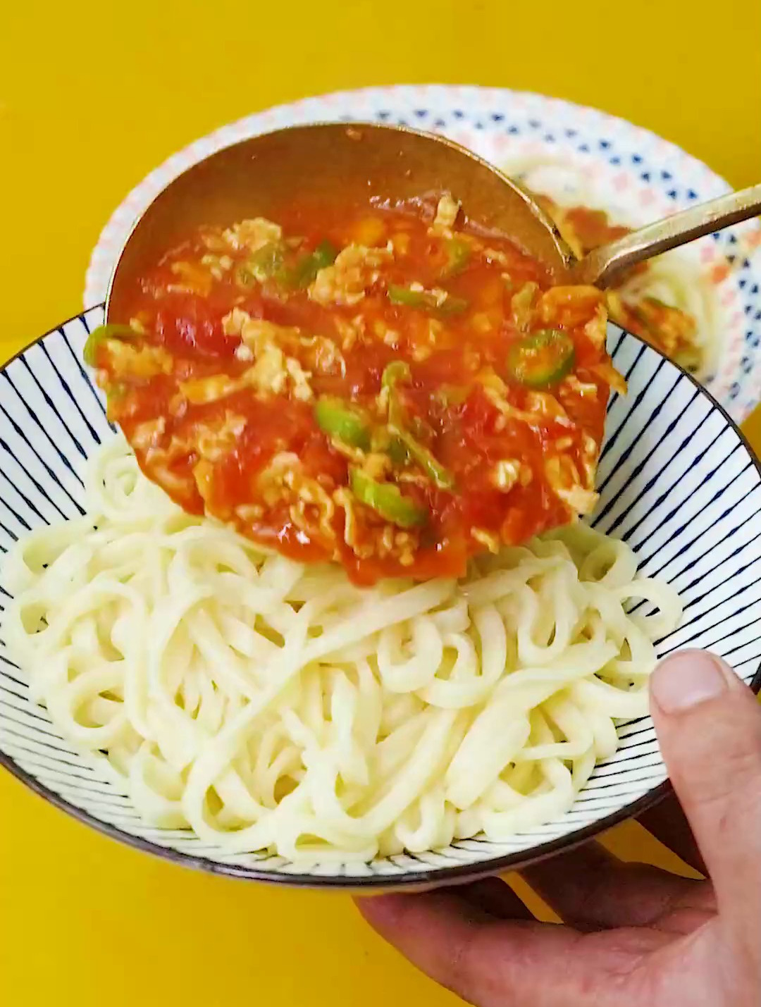 家常菜西红柿打卤面,精彩美食持续更新~