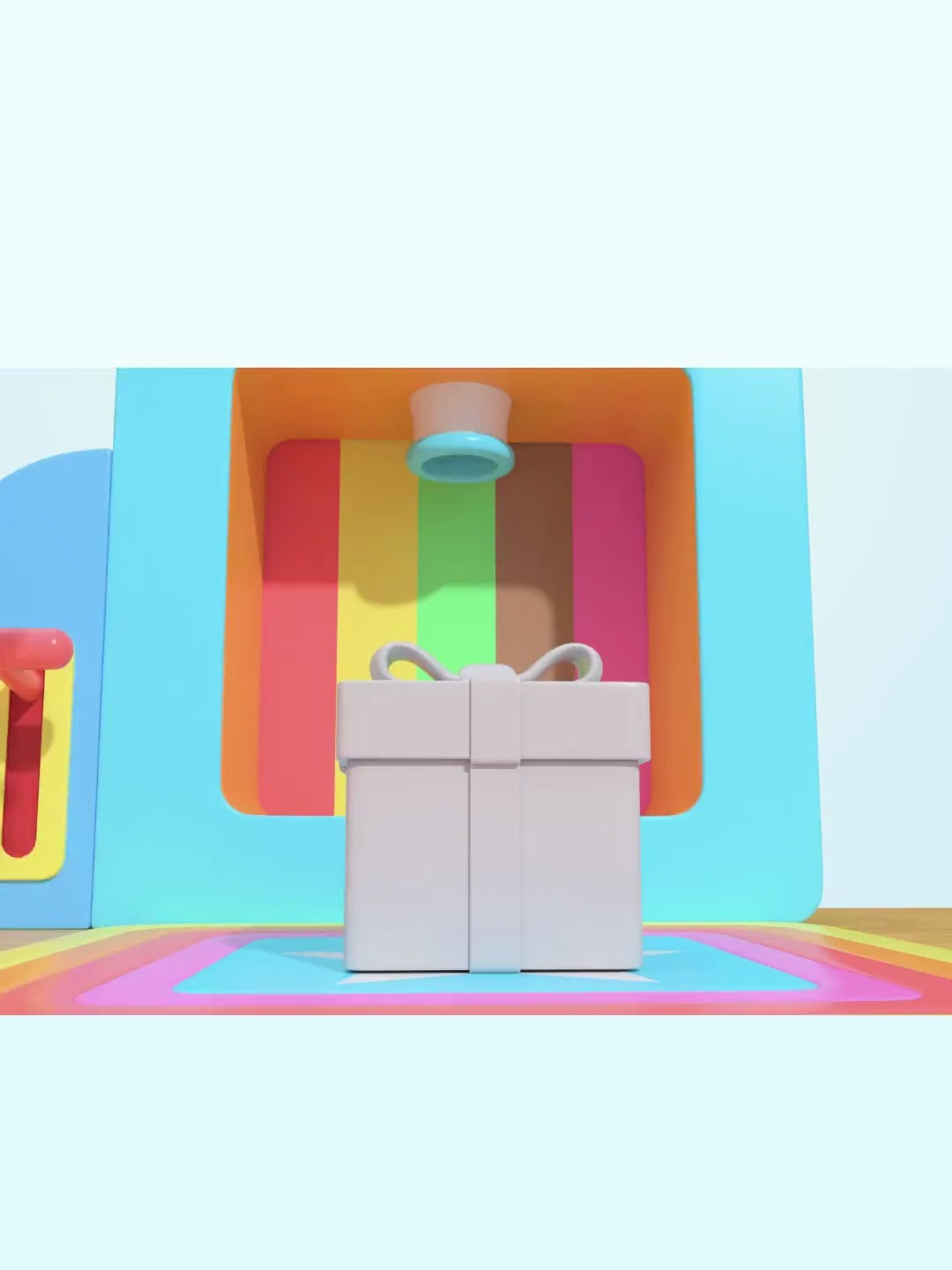 礼物盒卡车,认识蔬菜,早教动画