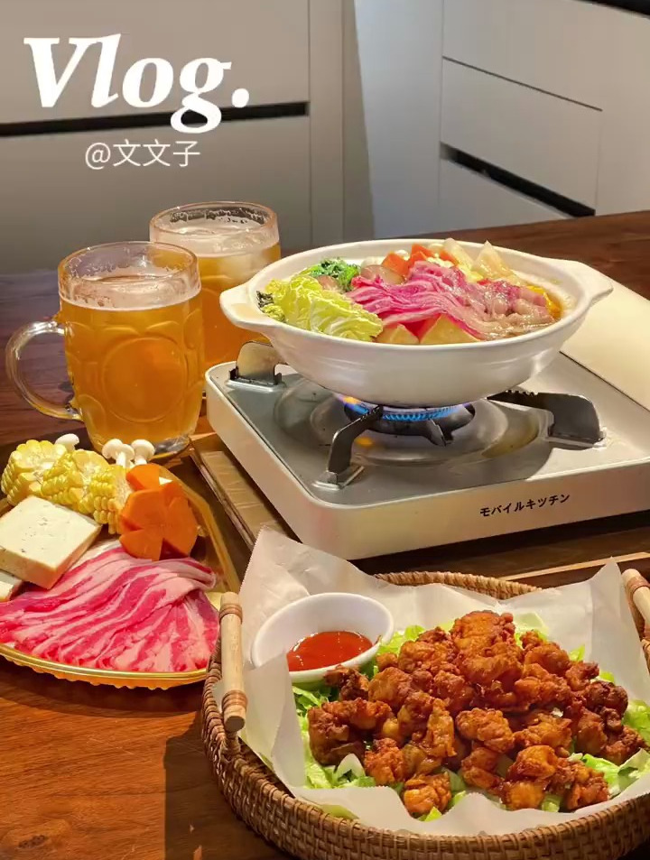 晚餐|家庭版寿喜烧+无油香酥鸡软骨