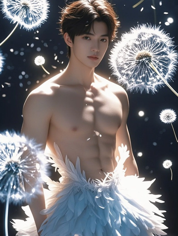 化身人形的白羽 腹肌帅哥壁纸