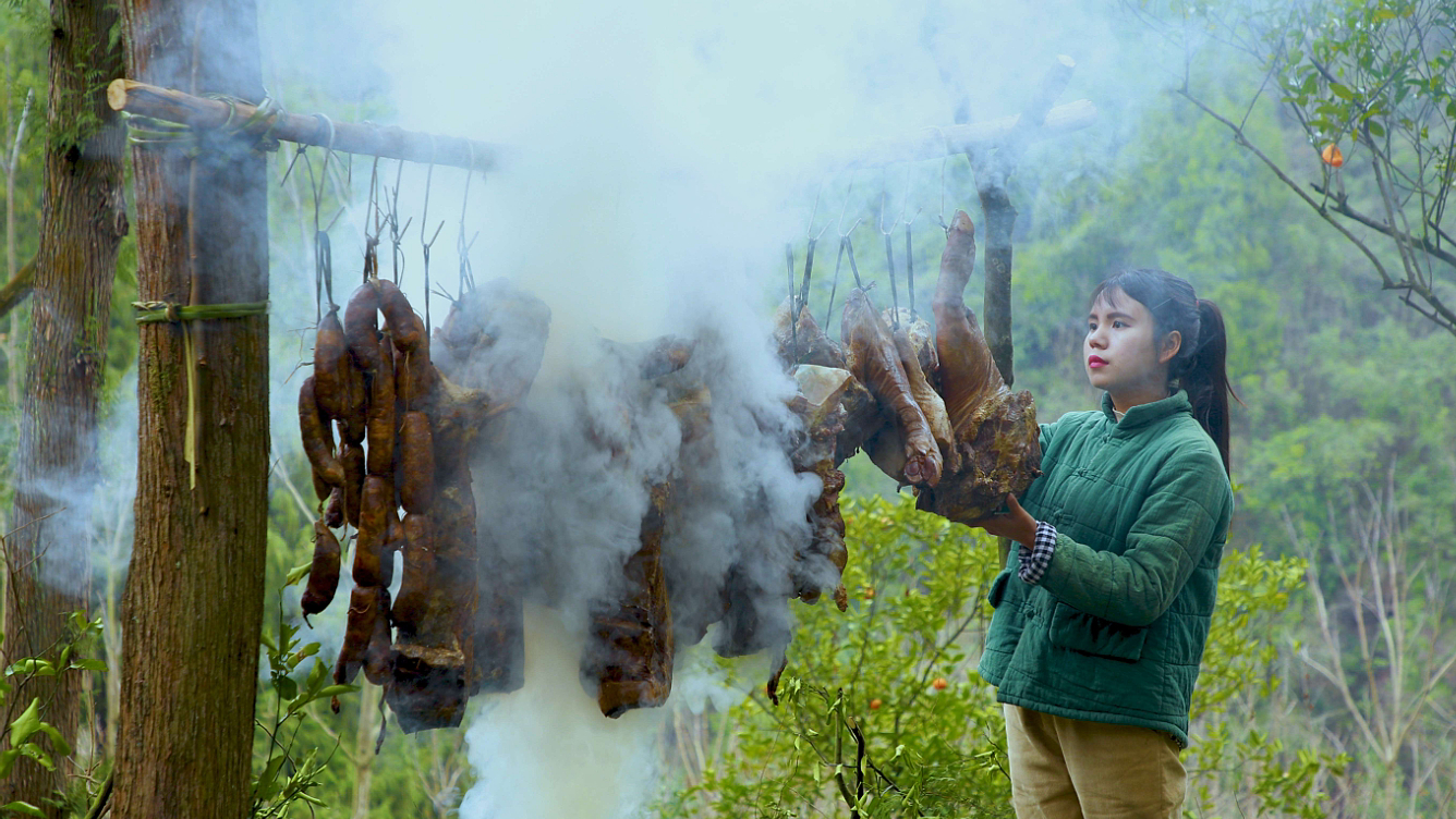 腊肉香肠做好了,离过年也就不远了