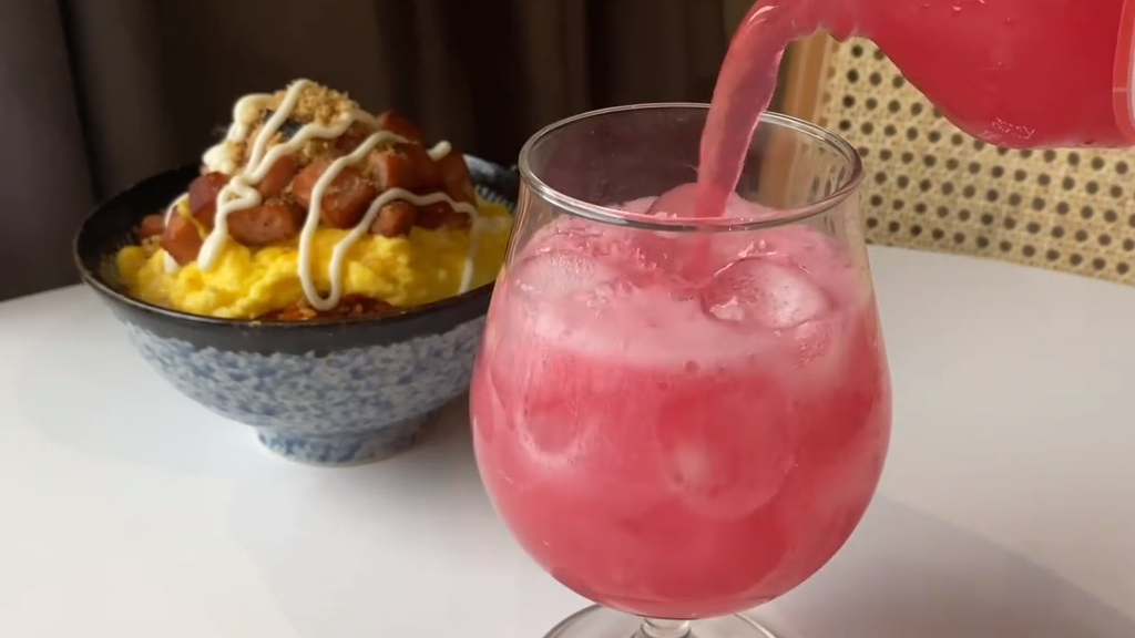韩式滑蛋午餐肉盖饭,太香了吧!