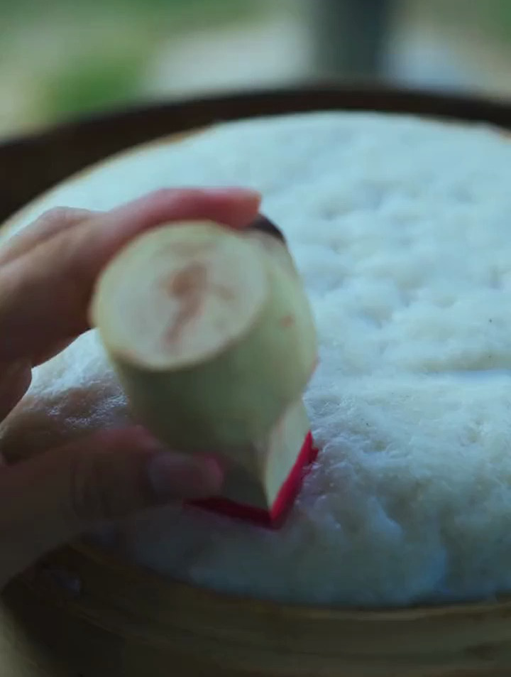 传承了600多年的龙游发糕,水磨制作过程,寓意年年发、步步高