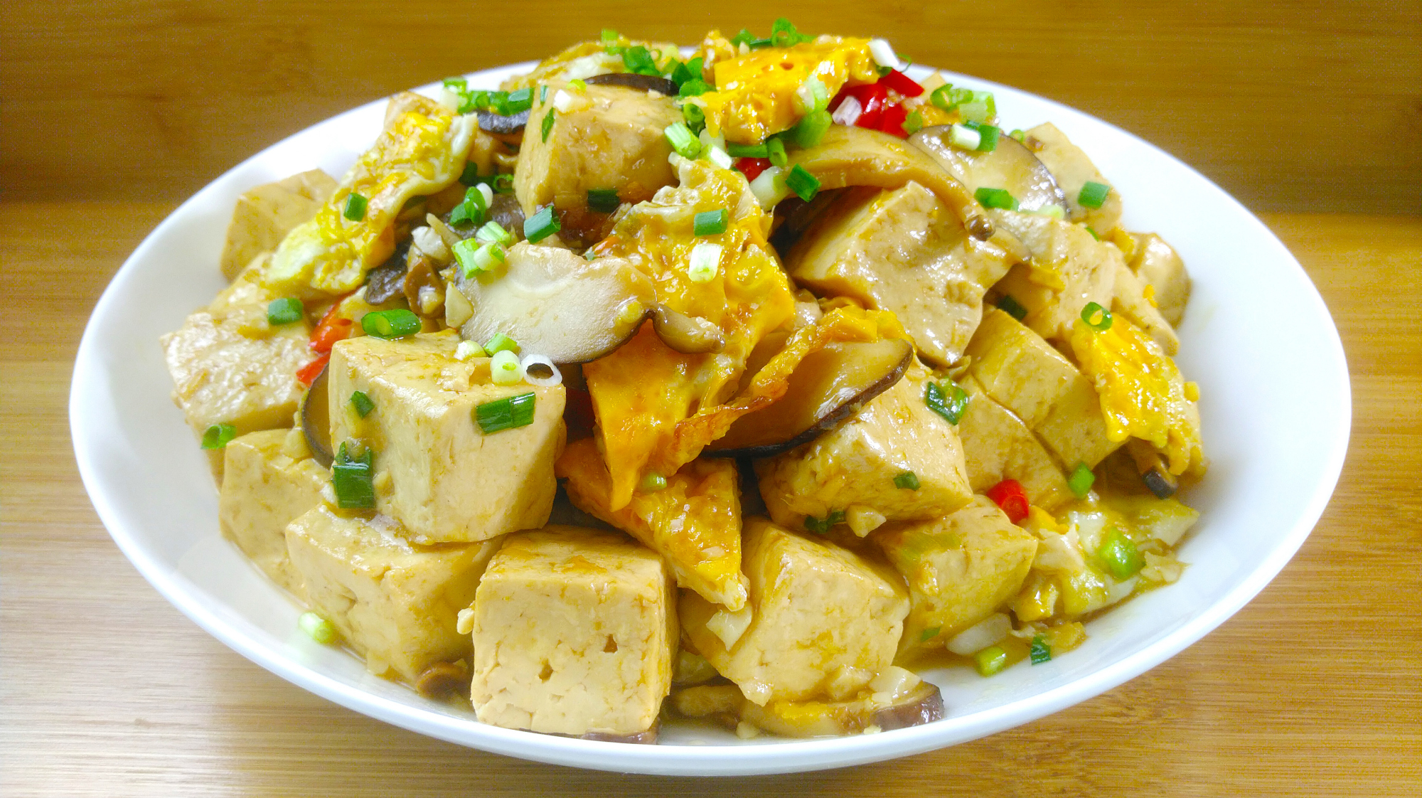 豆腐加鸡蛋好吃的做法,营养丰富嫩滑入味,我家一周吃五次