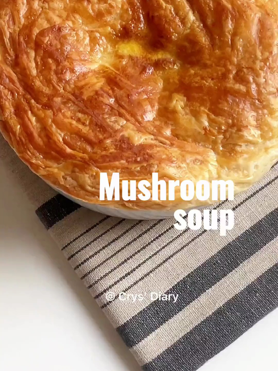 法式奶油蘑菇浓汤|奶香浓郁,鲜滑酥脆～