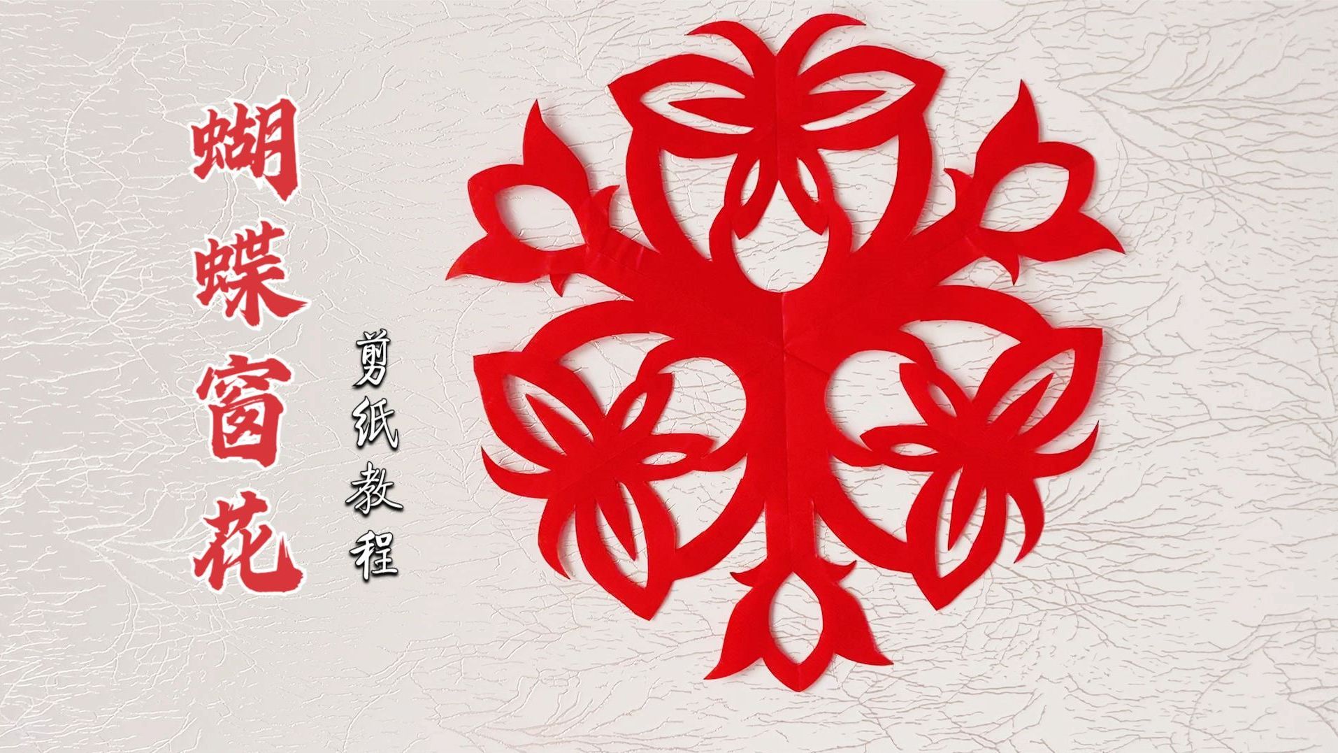 「手工剪纸DIY」漂亮的“蝴蝶窗花” 教你学会如何剪纸制作“蝴蝶窗花”的方法,步骤详细,难