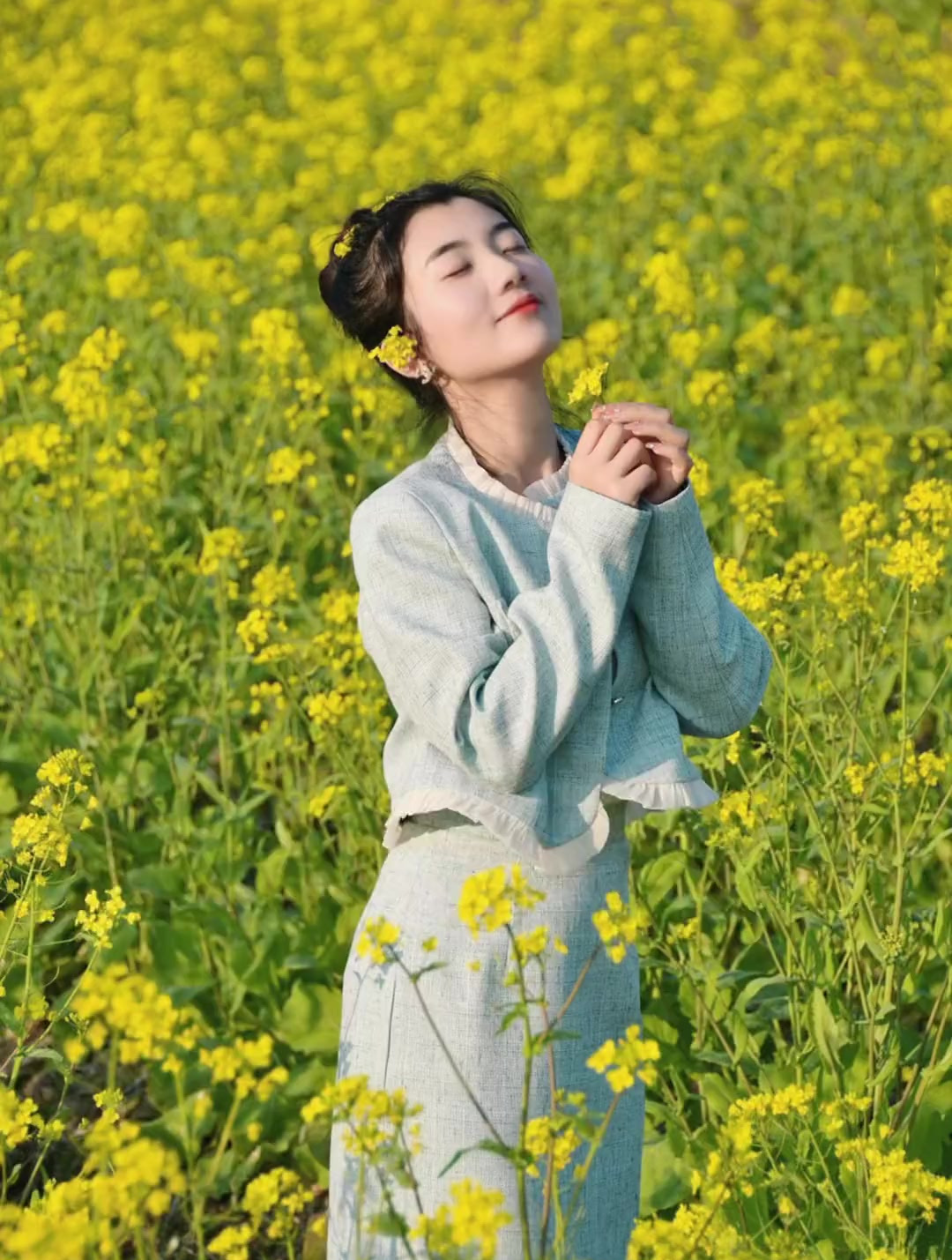 油菜花拍照姿势整理好啦!