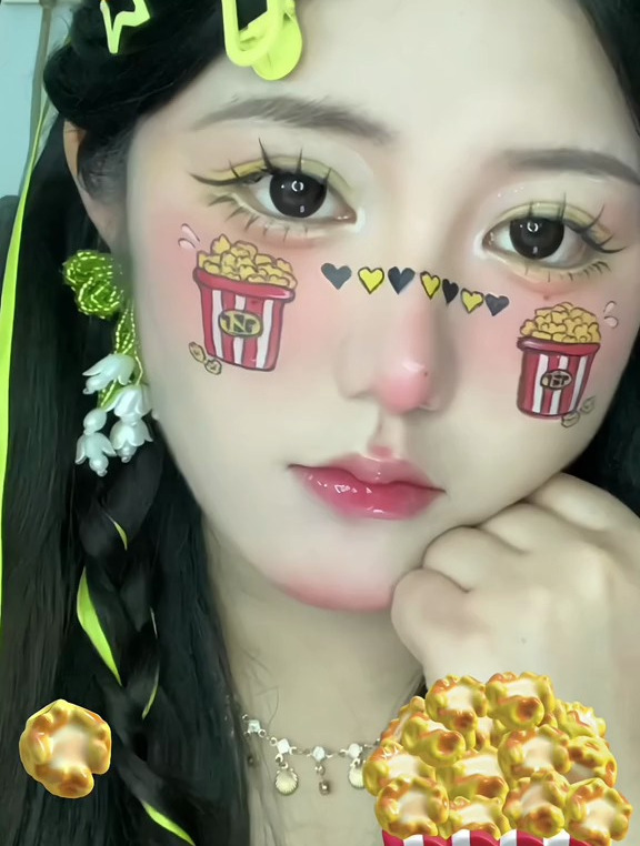 TNT时代少年团的黄黑色爆米花应援妆也太好看啦!最后效果绝了!