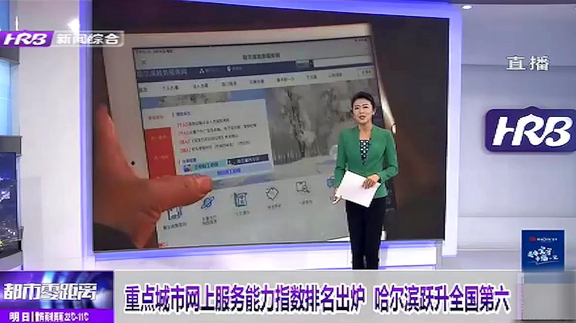 [图]权威!重点城市网上服务能力指数排名出炉,哈尔滨跃升全国第六