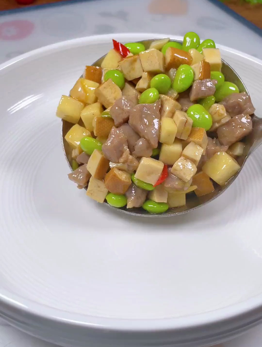 夏天这道炒三丁一定要安排上配米饭配面条都特别好吃!