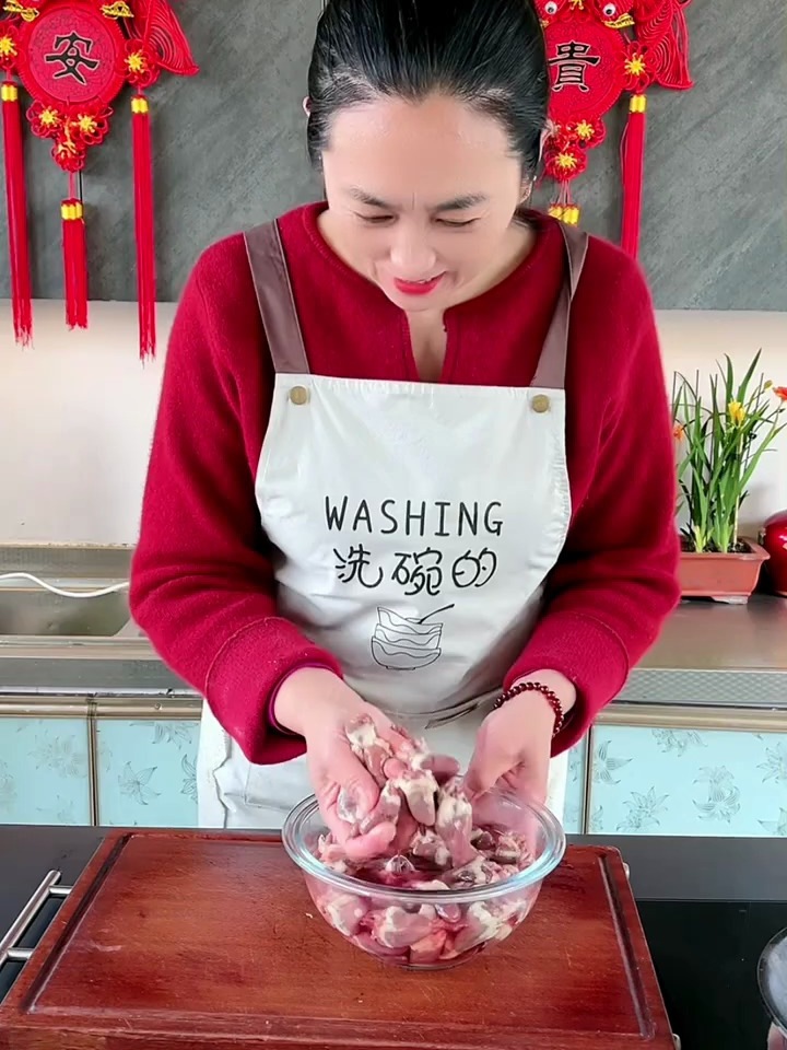 孜然鸡心在家怎么做,才能焦香入味还没有腥味呢