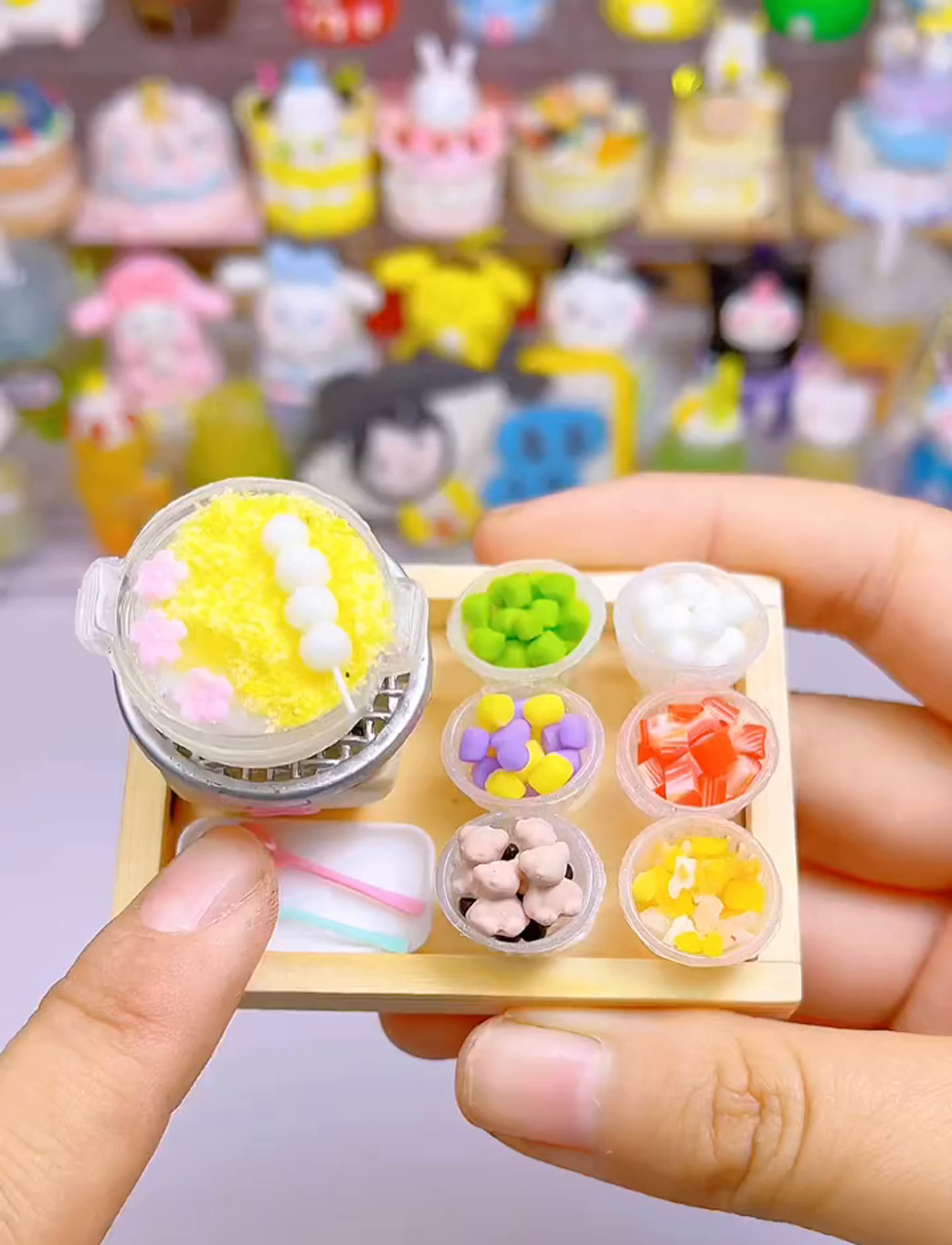 天气凉了,自己动手做份迷你橡皮泥奶茶小火锅～