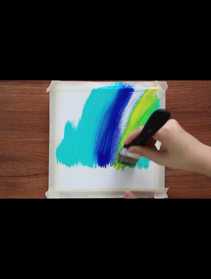 水粉画教程《五彩的极光》