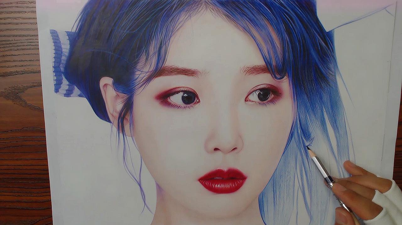 [图]ART 彩色 铅笔 绘画 IU