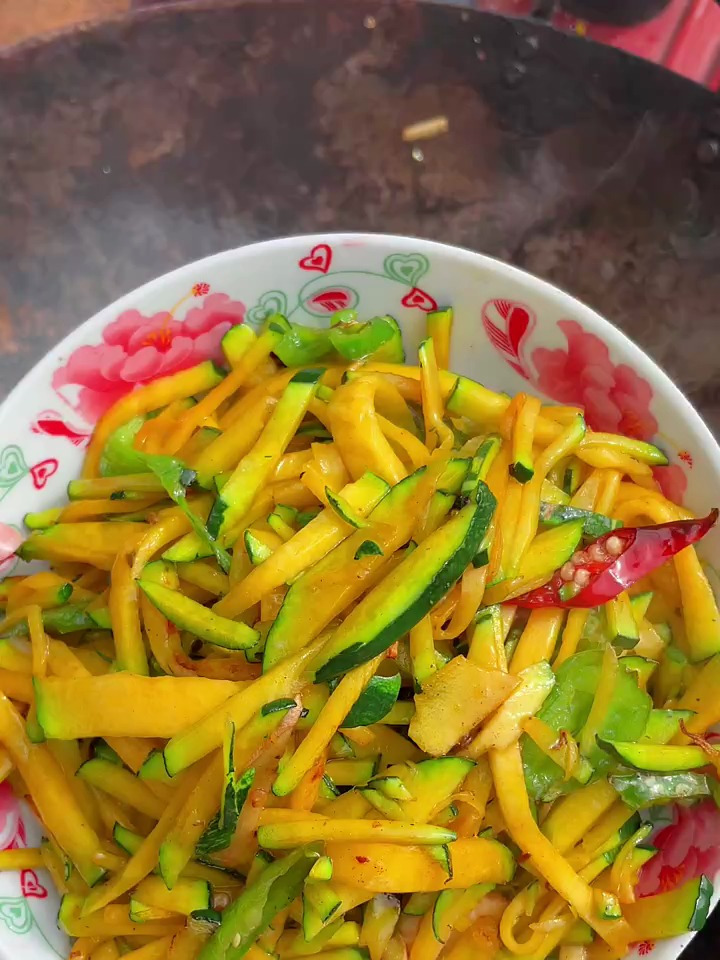 清炒南瓜丝 家常菜