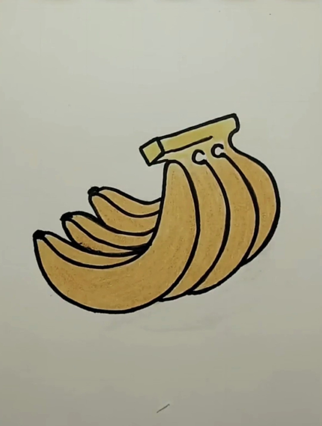 好吃又好看的香蕉简笔画