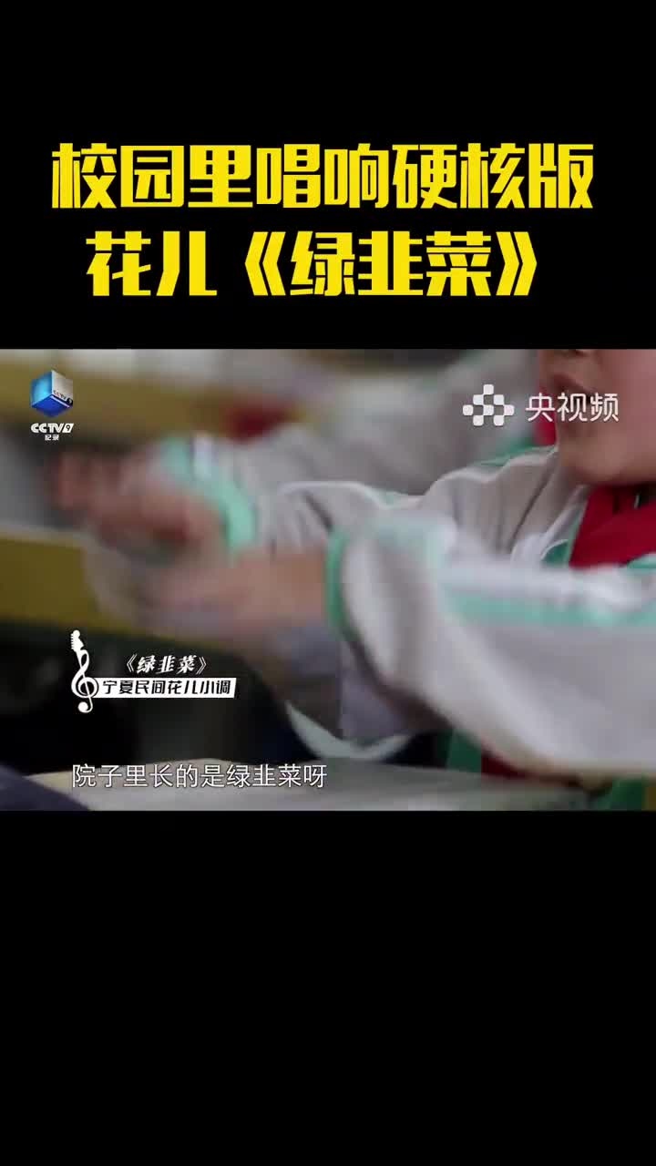 布衣乐队的吴宁越在宁夏一所山区小学支教时,带着孩子们在校园里唱响硬核版花儿《绿韭菜》