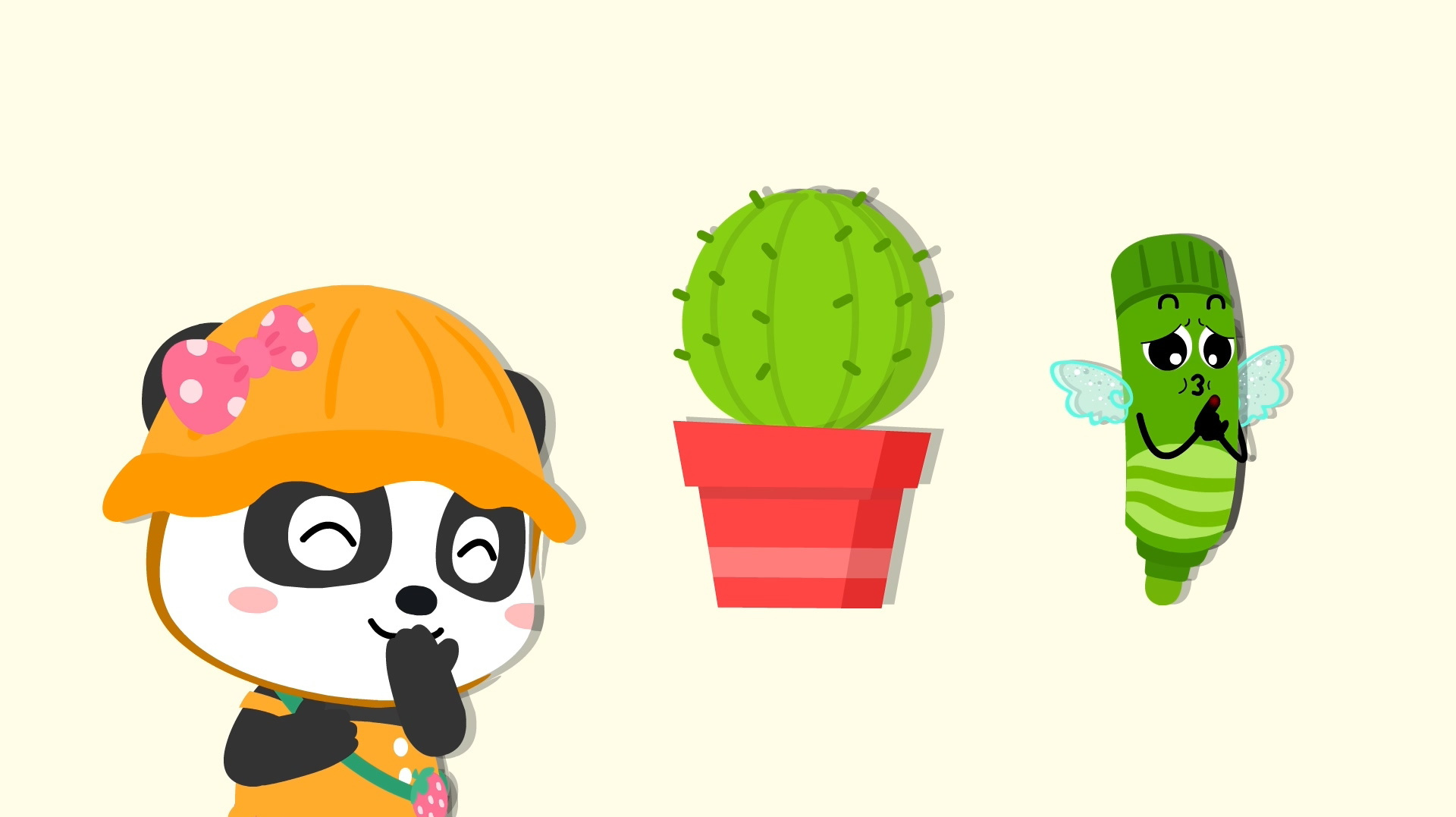 宝宝巴士神奇简笔画 第2季——仙人掌，植物简笔画，盆栽仙人掌