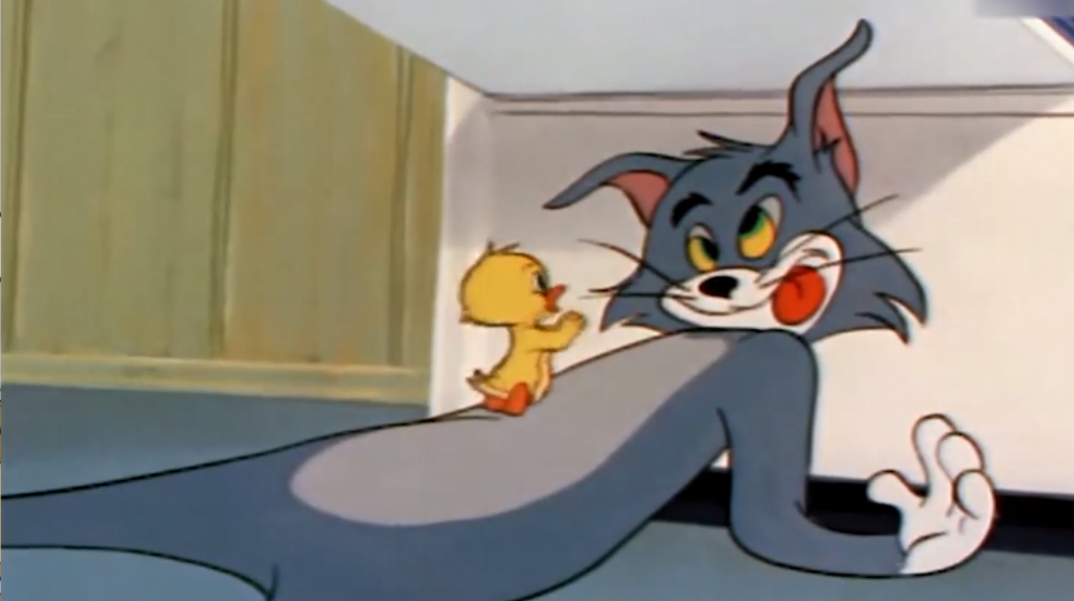 猫和老鼠:小鸭子当汤姆是妈妈,汤姆都要吃它了,还在关心汤姆