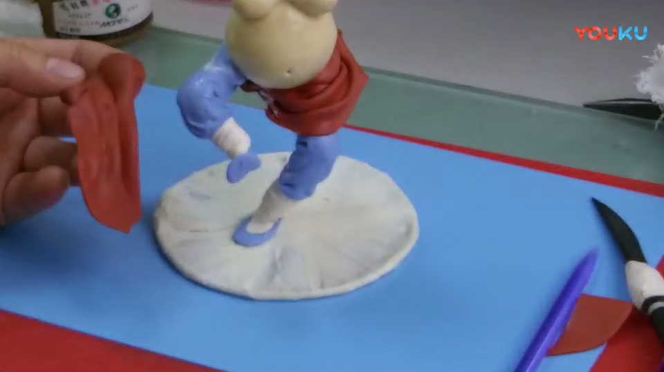 徐真面塑 西游记猪八戒制作视频教程第五段衣服制作-_高清