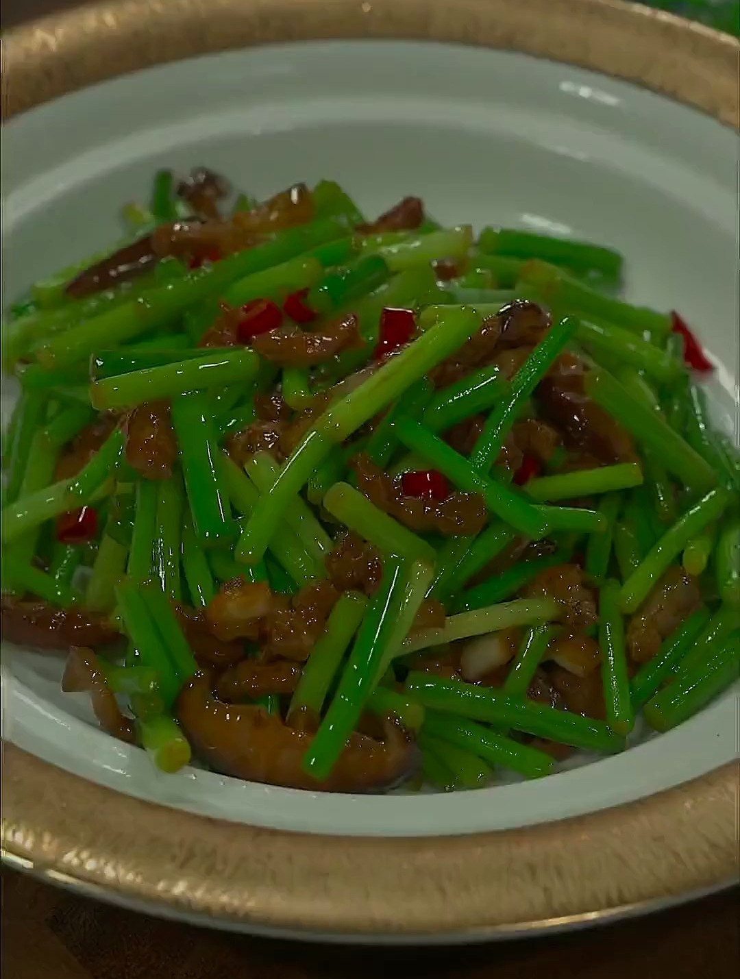 炒蒜苗的正确做法,好吃下饭!一起学做菜 家常菜