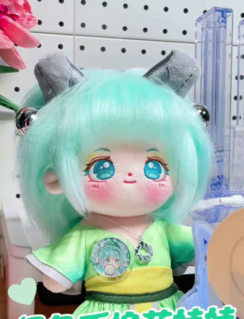 改造绿色系棉花娃娃,复古装扮好好看～