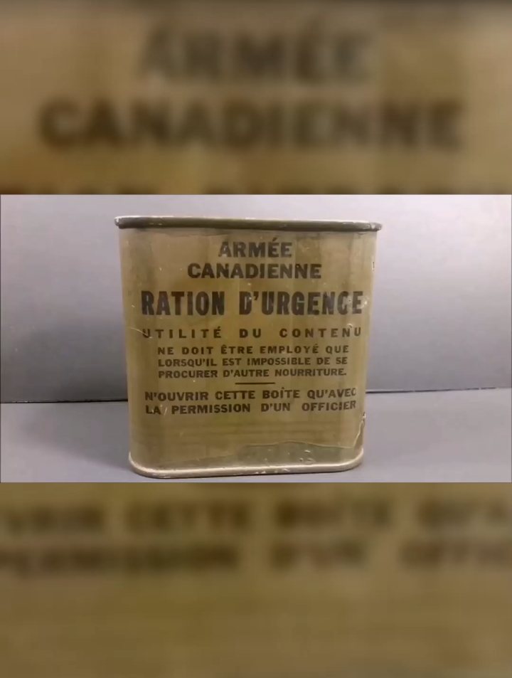 1944年加拿大应急军粮评测,巧克力饼干简直绝了