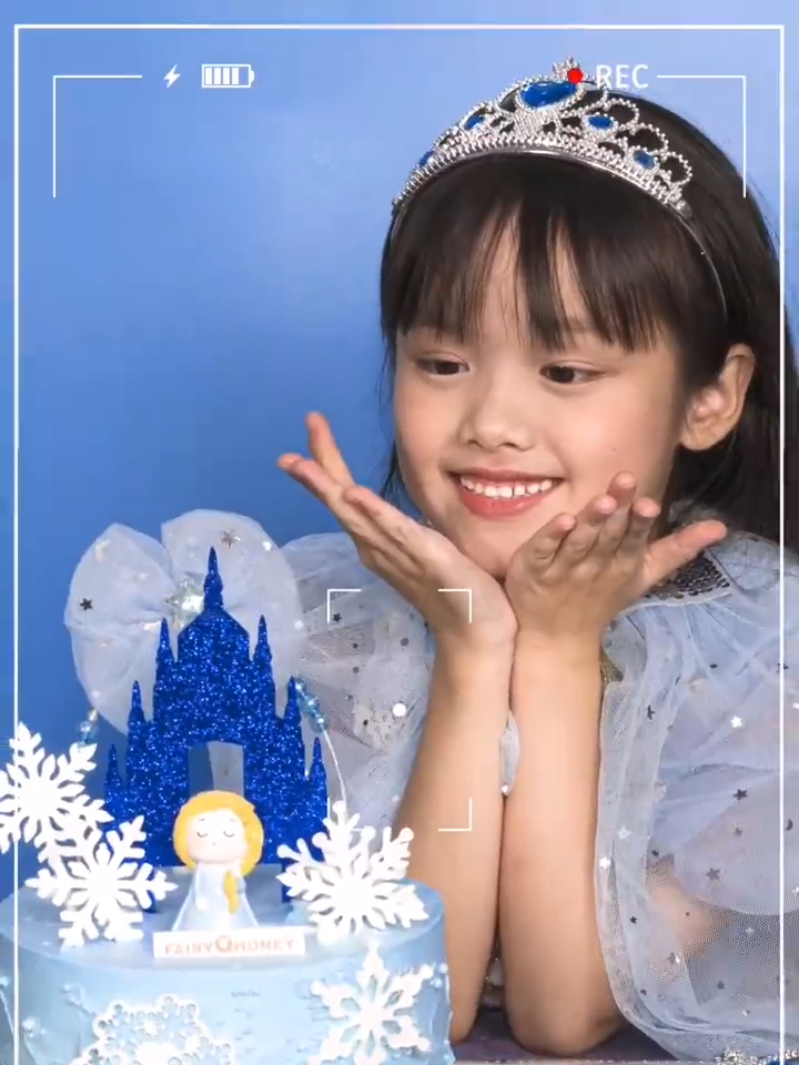 每个女孩都是公主,你值得拥有被爱—艾莎公主场景蛋糕系列