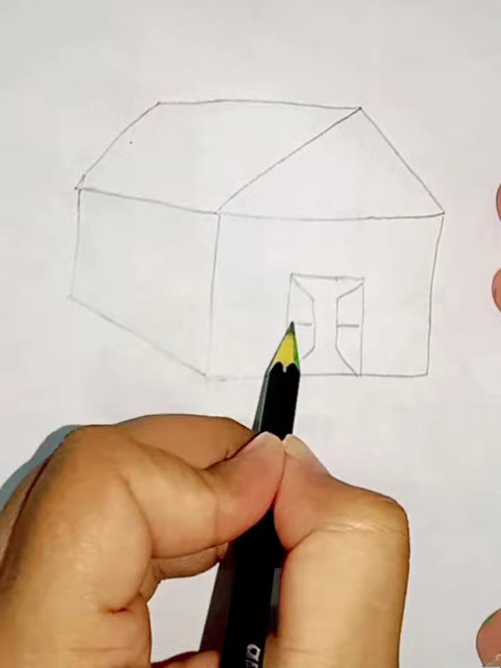 跟着视频学画画:3-6岁儿童如何画房子