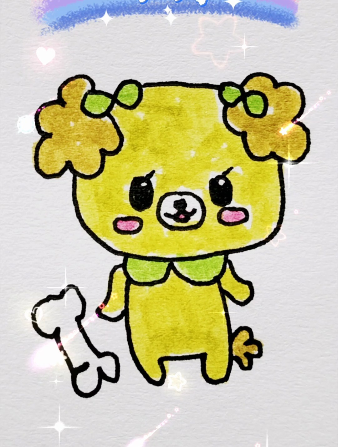 可爱的小狗狗简笔画