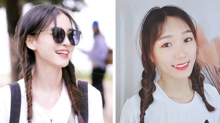 #Angelababy# 同款鱼骨编发 减龄百搭,仙气十足#发型# #动态创作者扶持计划#