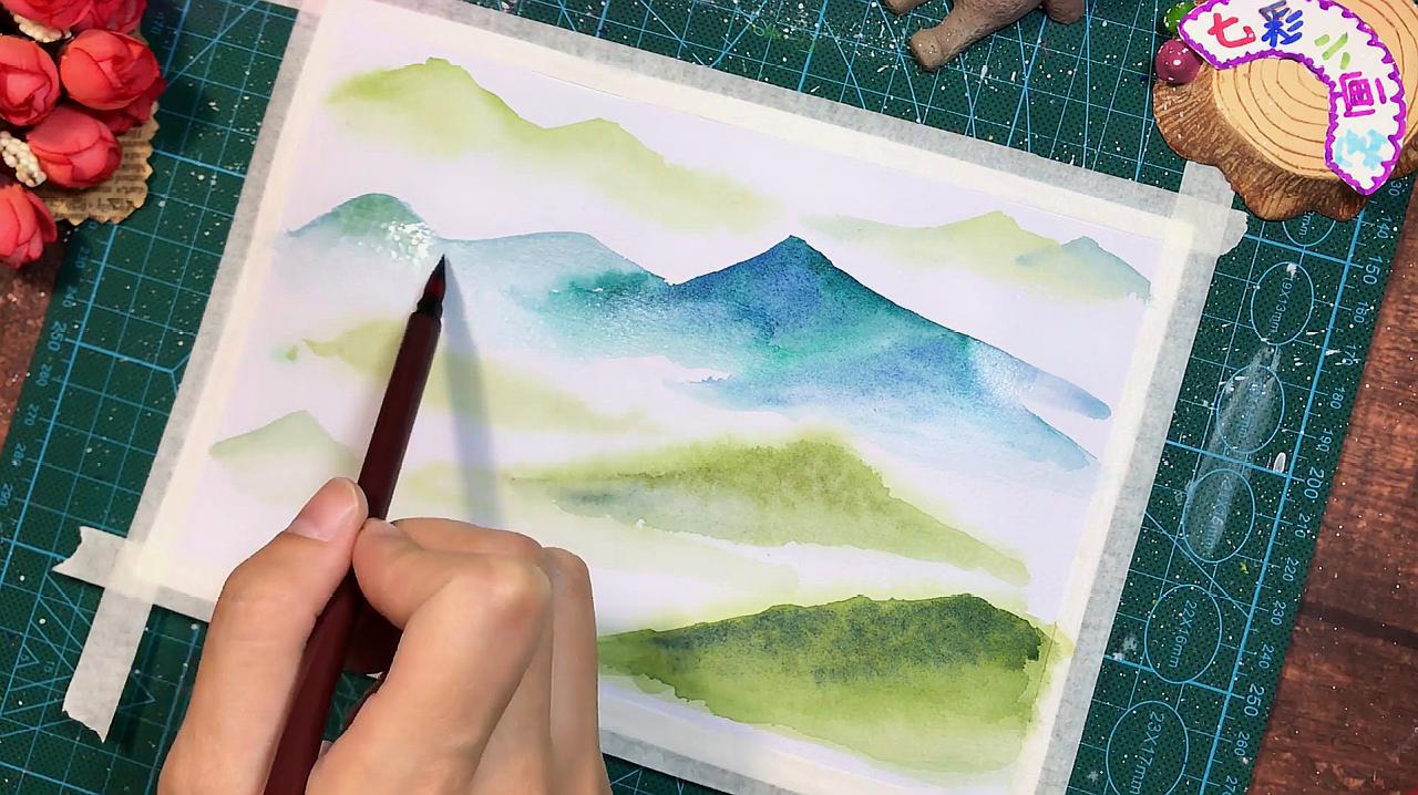 [图]简单的山水风景画,一学就会