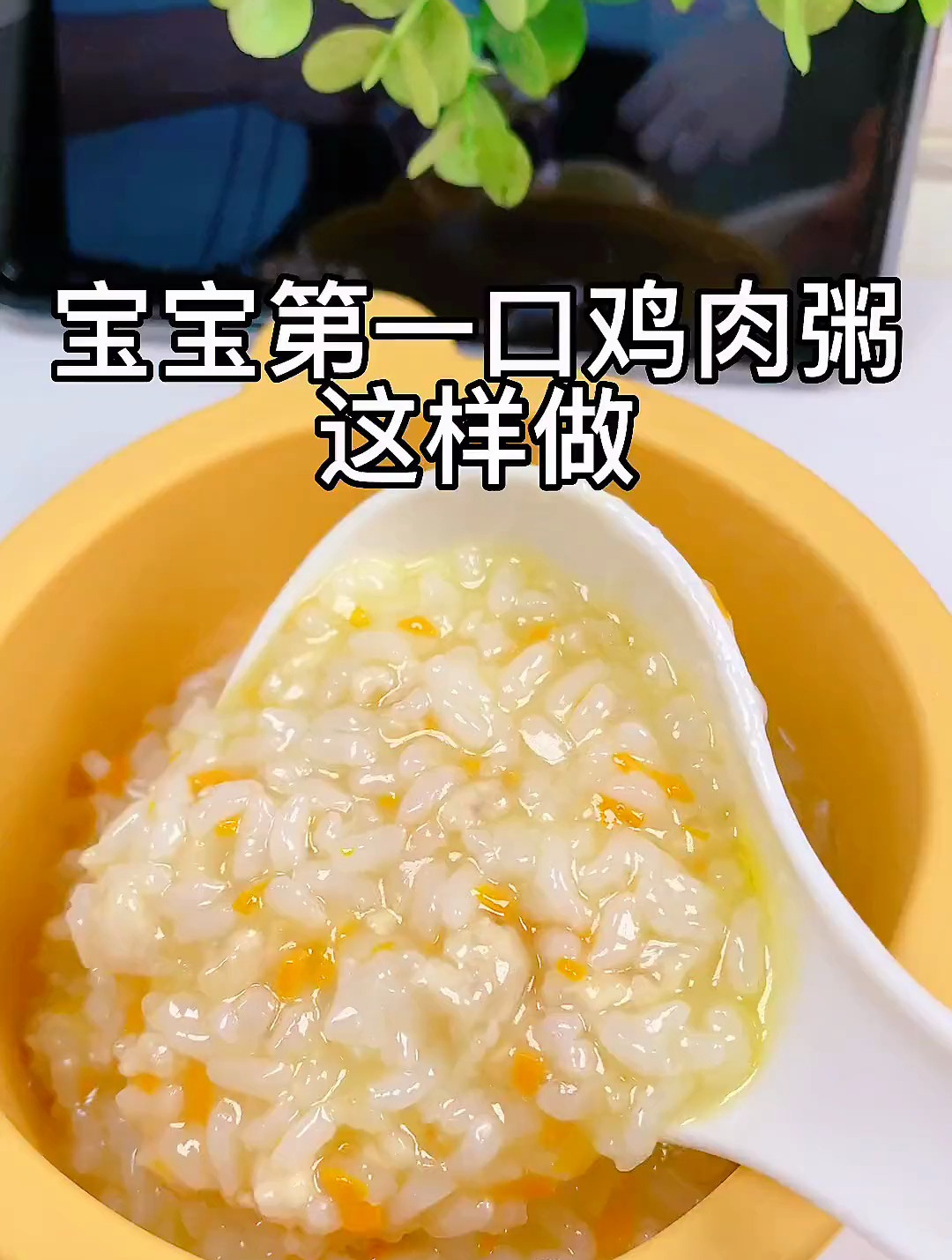 宝宝辅食鸡肉粥 每天不重样