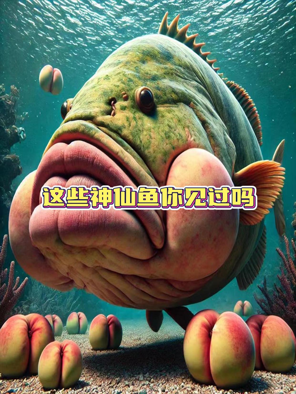 我发现了什么神仙鱼,石斑鱼和水果们组成搞怪联盟!