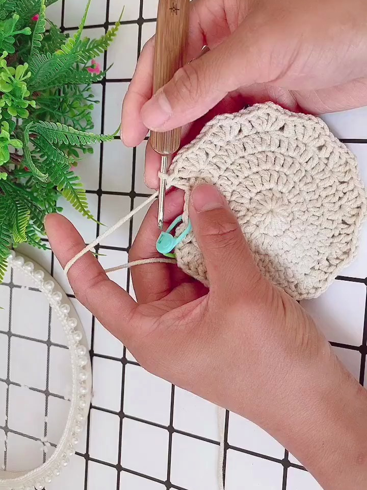 彩钩织菜篮子包包教程