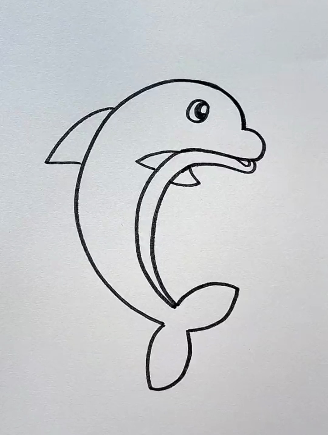 简单的海豚画法 简笔画