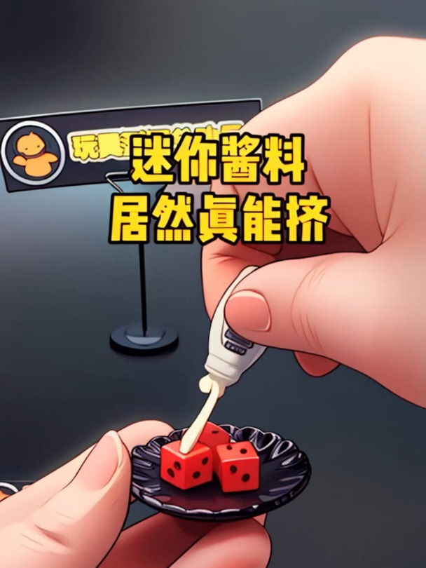 哇塞!迷你沙拉酱居然真能挤!