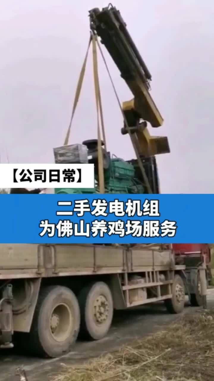 佛山养鸡场二手发电机组,安装过程太暴力了