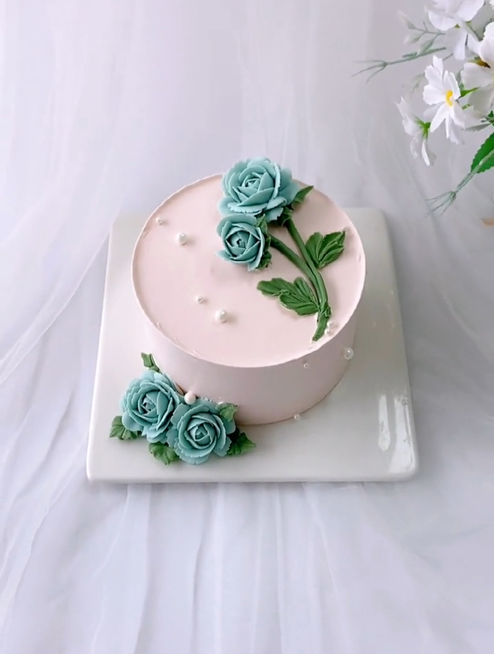 韩式裱花蛋糕,烘焙教学