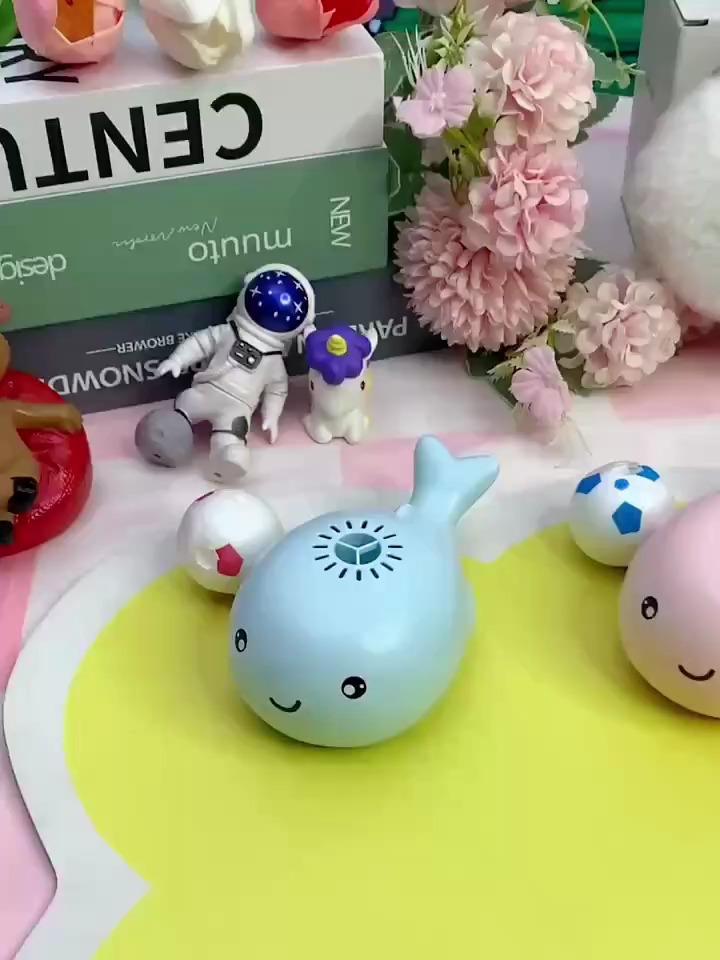海洋小鲸鱼儿童风扇悬浮球玩具,好看又好玩,锻炼孩子手眼协调!