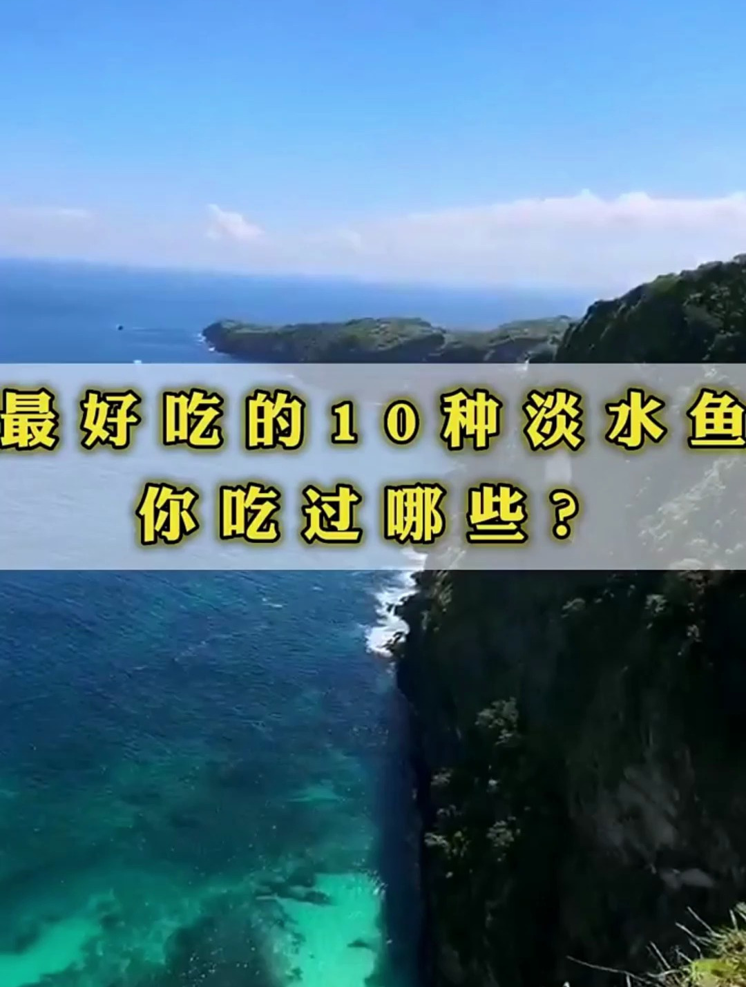 最好吃的10种淡水鱼?你吃过哪些!