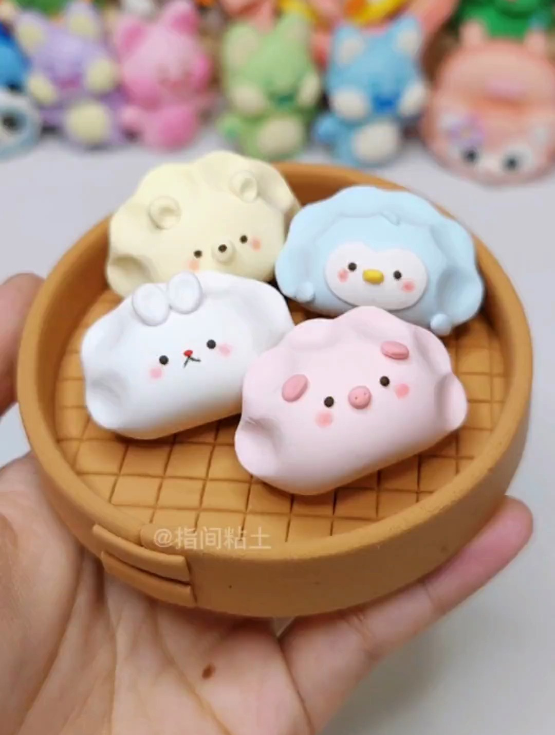 超轻黏土教程,饺子,超轻黏土